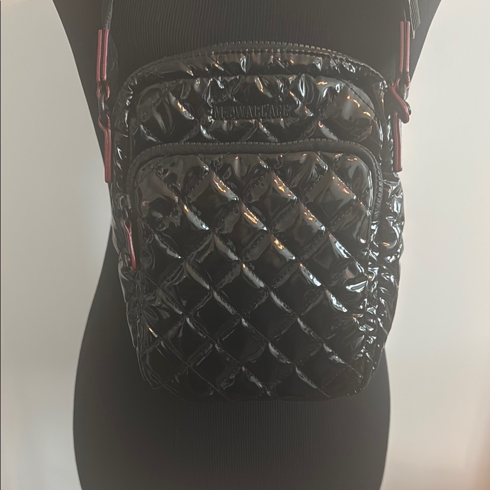 MZ Wallace Black Quilted Crossbody Bag